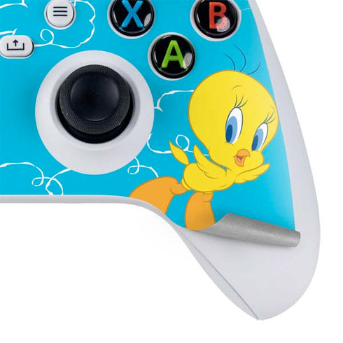 Looney Tunes Tweety Bird Flying Xbox Series S Controller Skin
